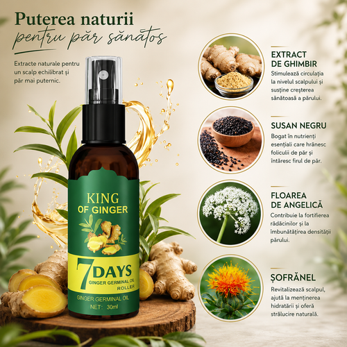 Spray cu Ghimbir Anti-Căderea Părului